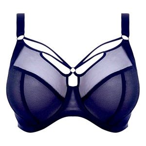 NWT NAVY 38L underwire bra with cage design
